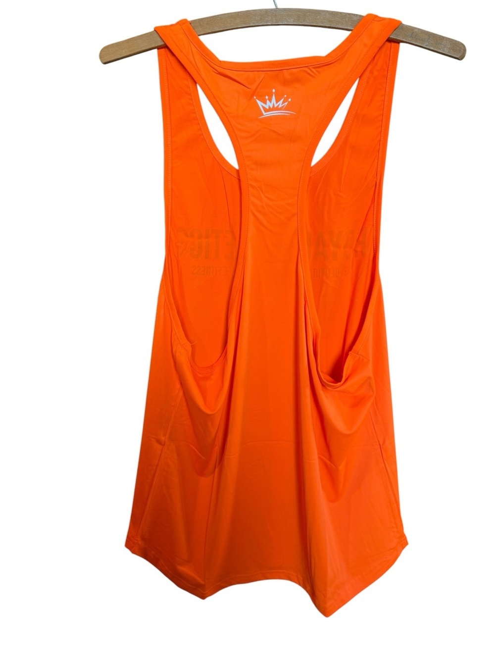 Men's Orange (Stringer) Racerback Tank - Picture 2 of 6